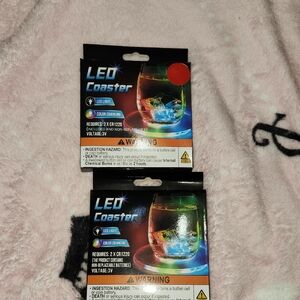 LED Coaster with Color-Changing Lights